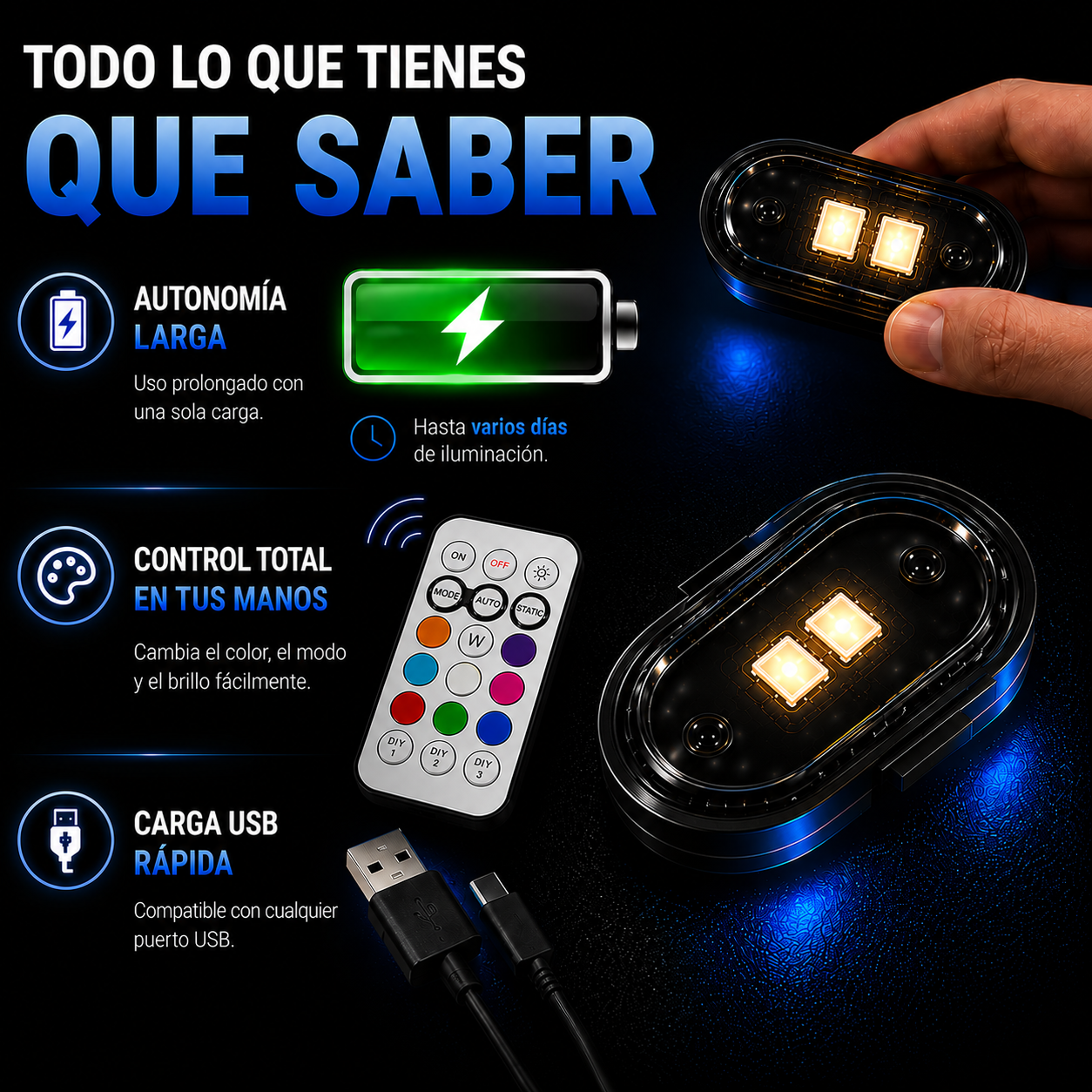 Kit Premium Iluminación Ambiental LED RGB